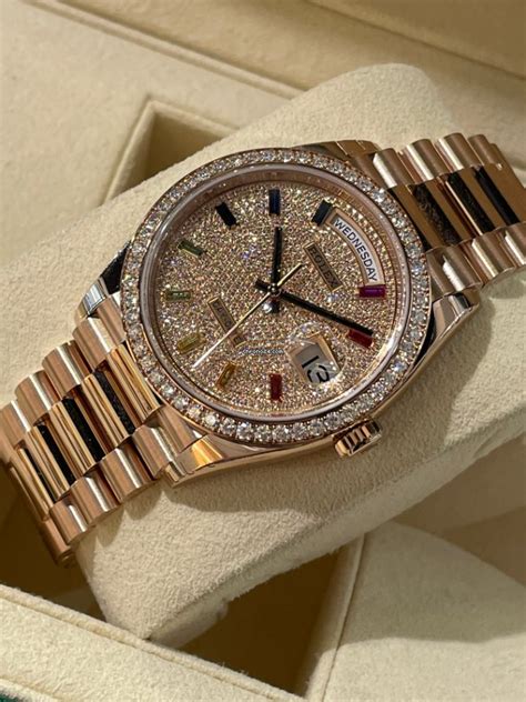 rolex brilliant-cut diamond indexes|rolex day date 36 price.